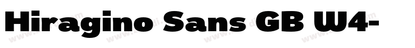 Hiragino Sans GB W4字体转换 Hiragino Sans GB W4字体转换
